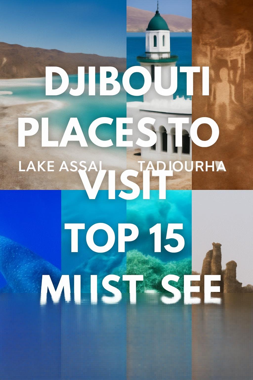 Djibouti places to visit including Lake Assal, Lake Abbe, Moucha Island, Tadjourah, Day Forest National Park, DECAN Refuge, Abourma rock art, Les Allols, whale sharks, coral reefs, and top attractions for eco-tourism and adventure travel in Djibouti. Djibouti travel guide.